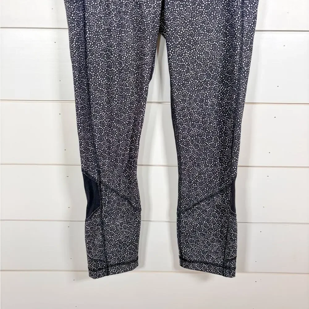 Lululemon Athletica Pace Rival Freckle Flower Crop Leggings, EUC, Size 4